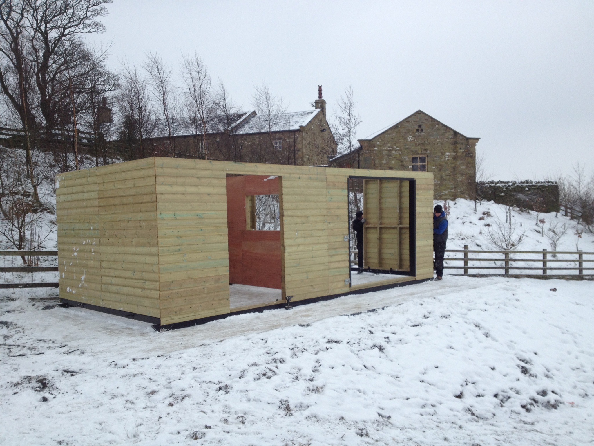 Mobile Field Shelter Installation